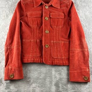 Tulle Kids Vibrant Red Corduroy Jacket